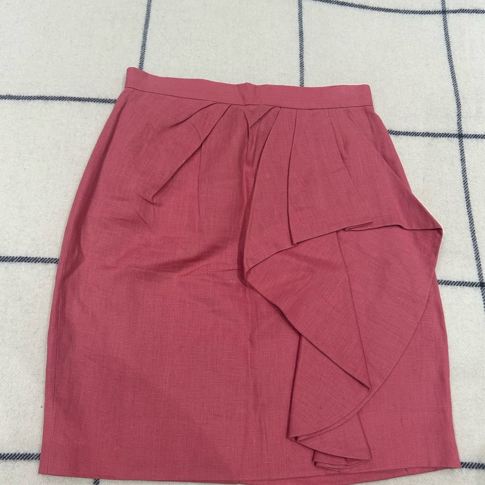 Lela Rose Pink Ruffle Skirt